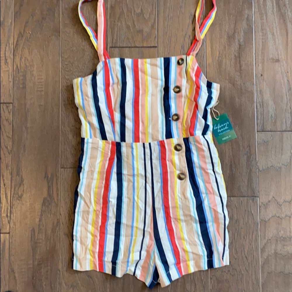 Striped romper
